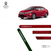 Friso Lateral Redondo Corolla TOP MIX - Vermelho Granada