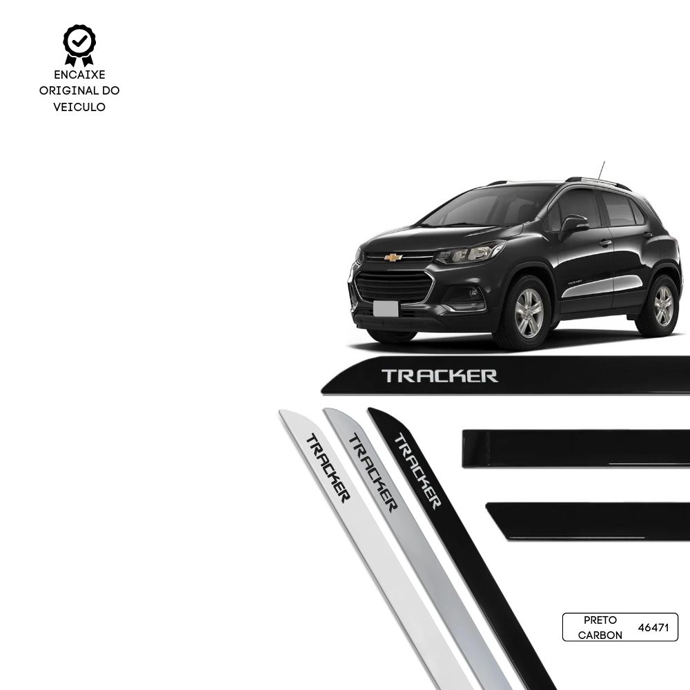 Friso Lateral Facão Tracker TOP MIX - Preto Carbon
