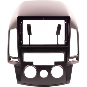 Moldura EXPEX 9 Pol - I30 2009/2013 Ar Analógico - Preto