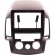 Moldura EXPEX 9 Pol - I30 2009/2013 Ar Analógico - Preto - EPX9HY013