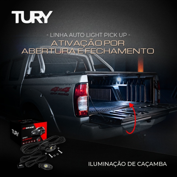 Modulo Acionador de Luzes da Caçamba Tury Universal - AutoLight Pickup