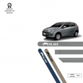 Friso Lateral Redondo Palio TOP MIX - Cinza Cromo