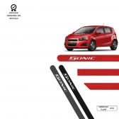 Friso Lateral Redondo Sonic TOP MIX - Vermelho Flame