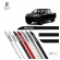 Friso Lateral Facão Hilux Cabine Dupla TOP MIX - Prata Névoa