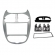 Moldura FIAMON 7 Pol - Peugeot 206 2004/2008 - Prata - 4274