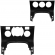 Moldura EXPEX 9 Pol - Peugeot 3008 2013/2015 - Black Piano - EPX9PG008