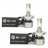 HEADLIGHT LED CC-LOT Black Diamond HB3 6000K 55W 9000LM R8 - YXF-F13-9005HB3