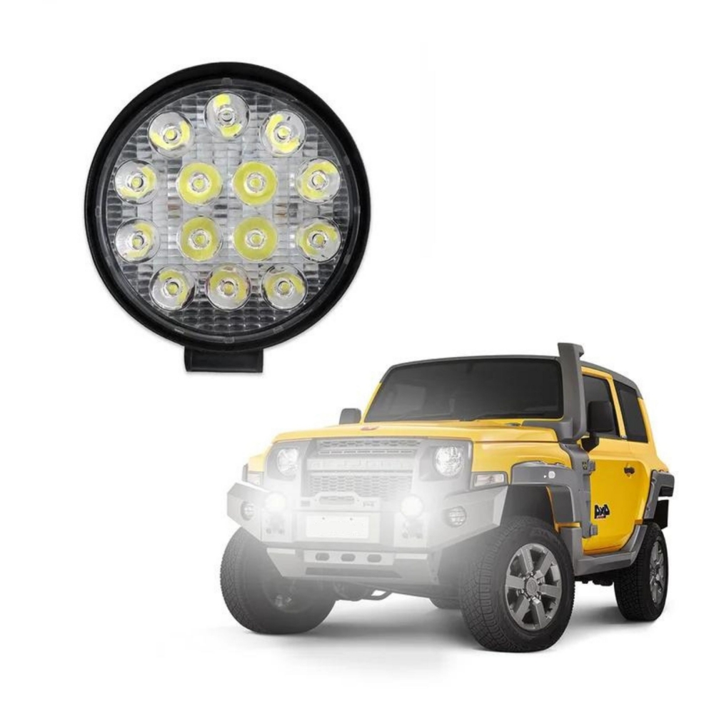 Farol Auxiliar 14 LEDS Universal R8 42W - FG01-42W