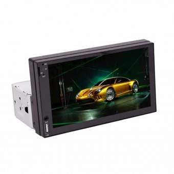 Central Multimídia 1Din 7 Pol H-Tech c/ Espelhamento BT/SD/AUX