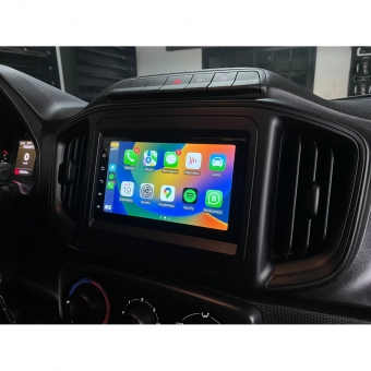 Moldura FIAMON 7 Pol - Fiat Strada 2021/2022 Fiat Fiorino/Peugeot Partner 2022- Preto Fosco