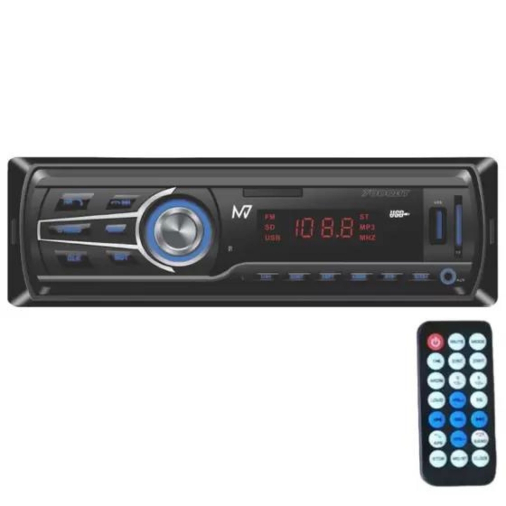 Rádio Automotivo MP3 M7 Bluetooth/USB/SD/AUX/FM/Controle remoto - JT7000BT