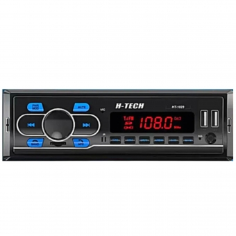 Rádio MP3 H-Tech 4x25W Bluetooth/USB/SD/AUX/FM/Controle Remoto