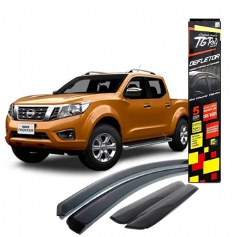 Calha de Chuva Inteiriça Nissan Frontier 2017/2023 -  4 Portas - TG POLI