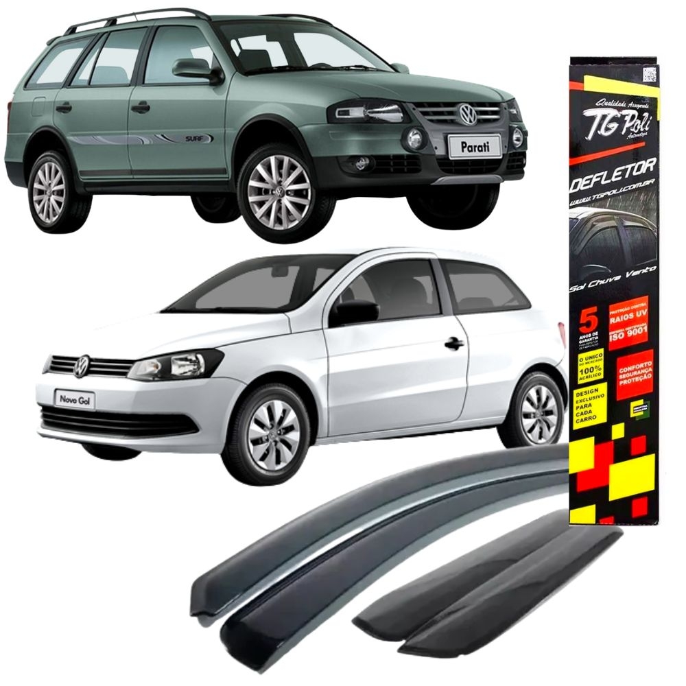 Calha Inteiriça Gol/Parati G2/G3/G4 1998/2014 - 4 Portas - TG POLI