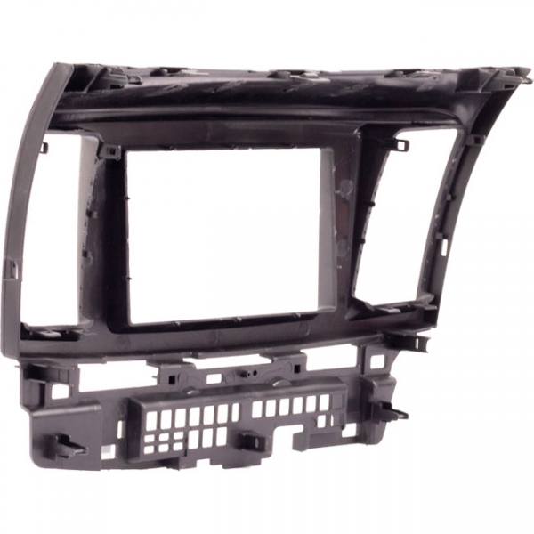 Moldura EXPEX 2Din - Lancer 2008/2017 - Preto c/ Acabamento Prata - EPX326