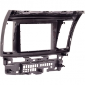 Moldura EXPEX 2Din - Lancer 2008/2017 - Preto c/ Acabamento Prata - EPX326