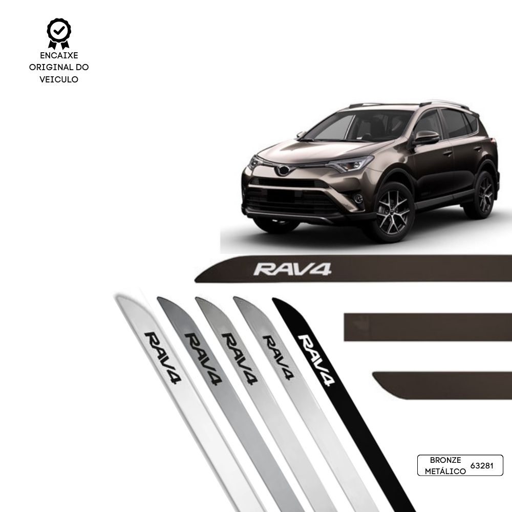 Friso Lateral Facão RAV4 TOP MIX - Bronze Metálico