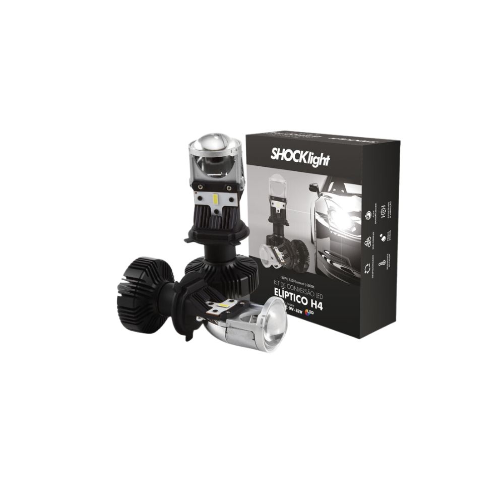 Kit Conversão LED Elíptico H4 - SLL-H4EP