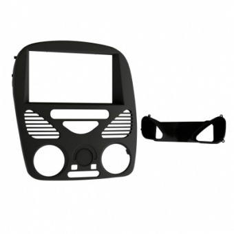 Moldura FIAMON 2Din - Fiat Palio/Siena/Strada/Weekend G2 - Sem Ar - Preto Fosco