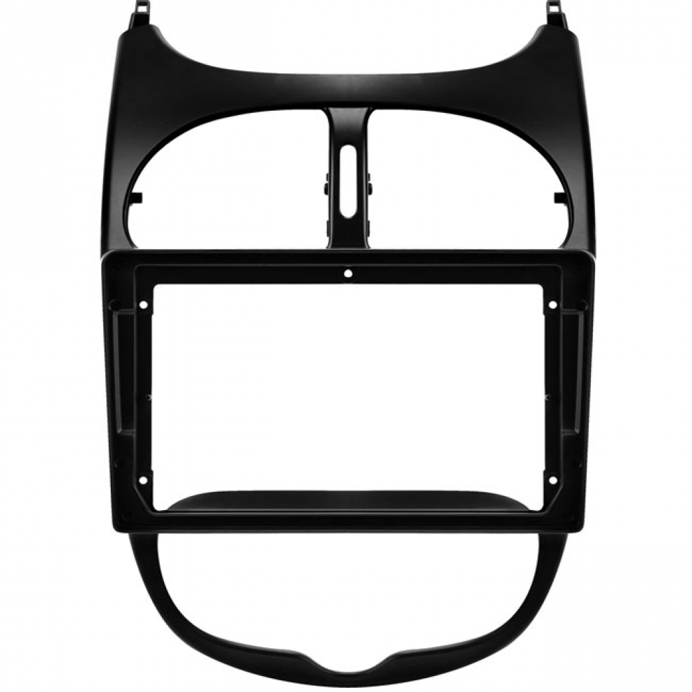 Moldura EXPEX 9 Pol - Peugeot 206 2002/2010 - Preto - EPX9PG002