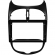 Moldura EXPEX 9 Pol - Peugeot 206 2002/2010 - Preto - EPX9PG002