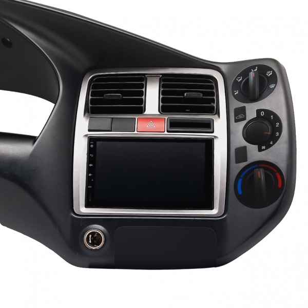 Suporte Fixação FIAMON 2 Din - Hyundai HR 2007/2019 - Preto - Ar Analógico - 6031