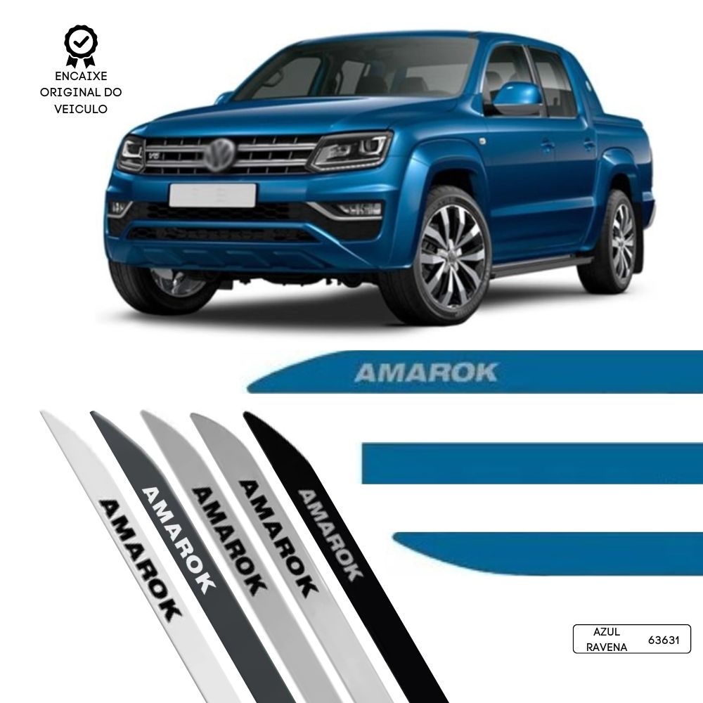 Friso Lateral Facão Amarok TOP MIX - Azul Ravena