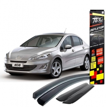 Calha de Chuva Defletor Peugeot 408 2011/2018 - 4 Portas - TG POLI