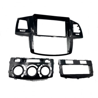 Moldura EXPEX 9 Pol - Hilux 2014/2017 - Black Piano