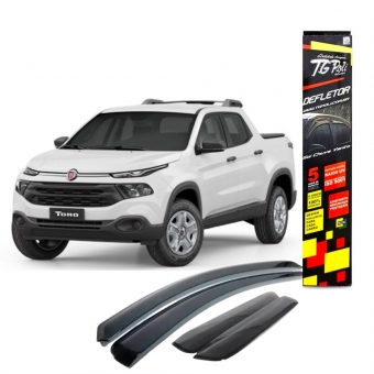 Calha de Chuva Defletor Fiat Toro 2016/2021 - 4 Portas - TG POLI