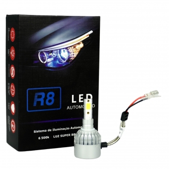 HEADLIGHT LED R8 H3 6500K 36W 3800LM