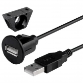 Cabo USB 2.0 1 Metro Extensão Veicular para Central Multimídia H-Tech - HT-USB01
