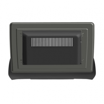 Moldura FIAMON 10.1 Pol Flutuante - Fiat Argo/Cronos - Preto Fosco c/ Filete Grafite