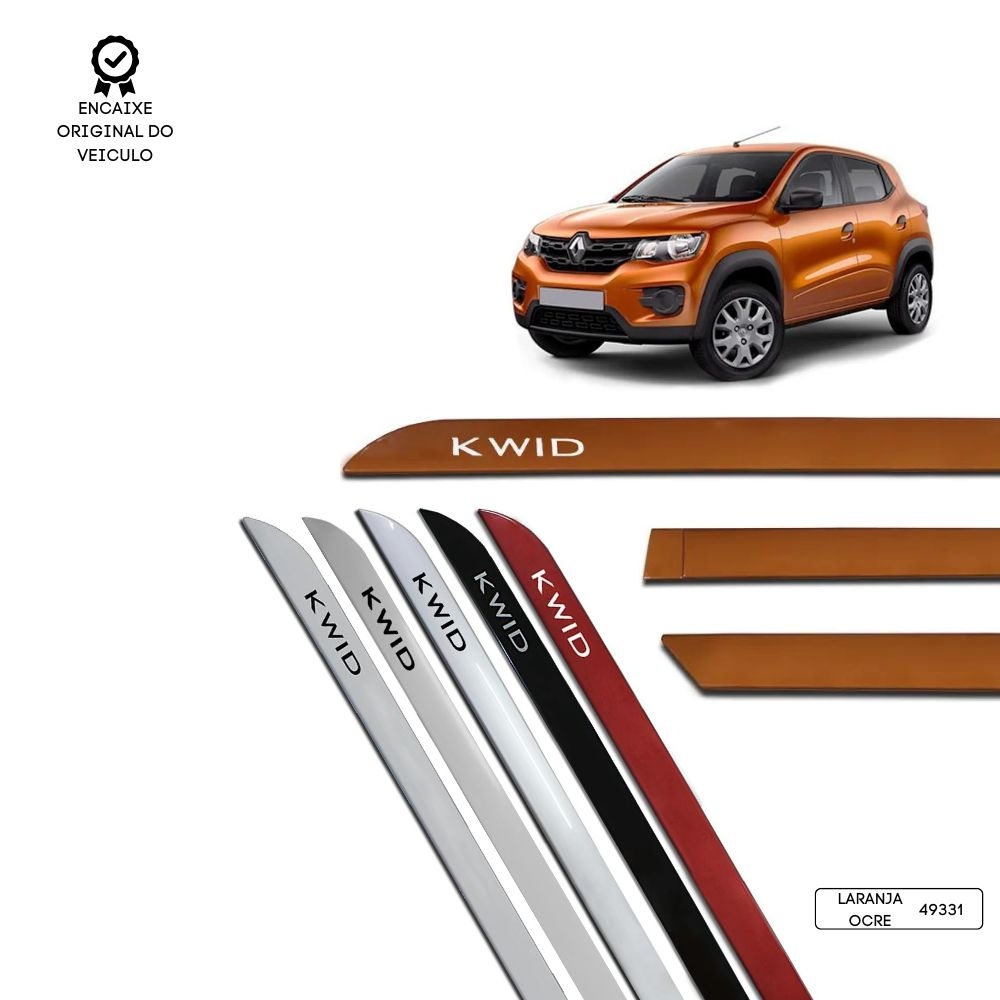 Friso Lateral Facão Kwid TOP MIX - Laranja Ocre