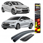 Calha de Chuva Inteiriça Cruze Hatch/Sedan 2017/2023 - 4 Portas - TG POLI