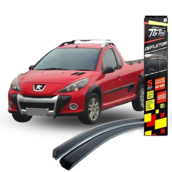 Calha de Chuva Defletor Peugeot Hoggar 2010/2014 - 2 Portas - TG POLI
