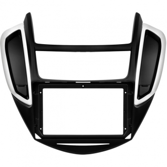 Moldura EXPEX 9 Pol - Tracker 2014/2016 - Preto c/ Acabamento Prata