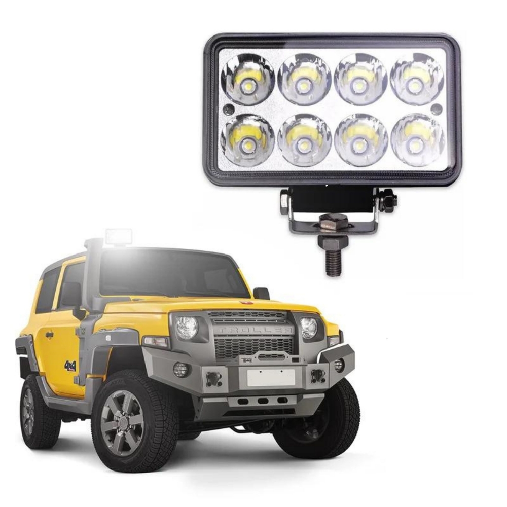 Farol Auxiliar 8 LEDS Universal R8 24W - FG47-24W