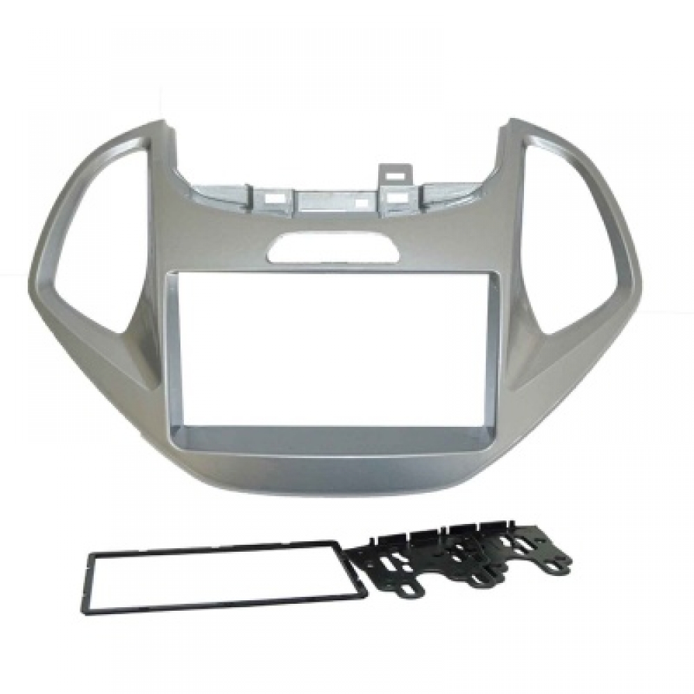 Moldura FIAMON 7 Pol - Ford KA/KA+ 2014/2018 - Prata - 4073