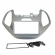 Moldura FIAMON 7 Pol - Ford KA/KA+ 2014/2018 - Prata - 4073