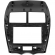 Moldura EXPEX 2Din - ASX 2010/2019 - Preta c/ detalhe prata - EPX046