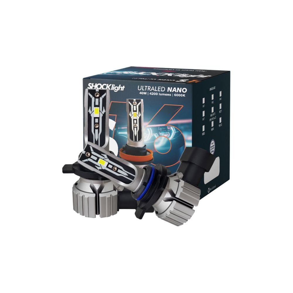 HEADLIGHT S16 NANO 9012 HIR2 6000K 12V 40W 4200LM - SLL-169012