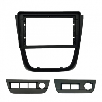 Moldura FIAMON 9 Pol Flutuante - Volkswagen Gol/Saveiro/Voyage G5 - Preto