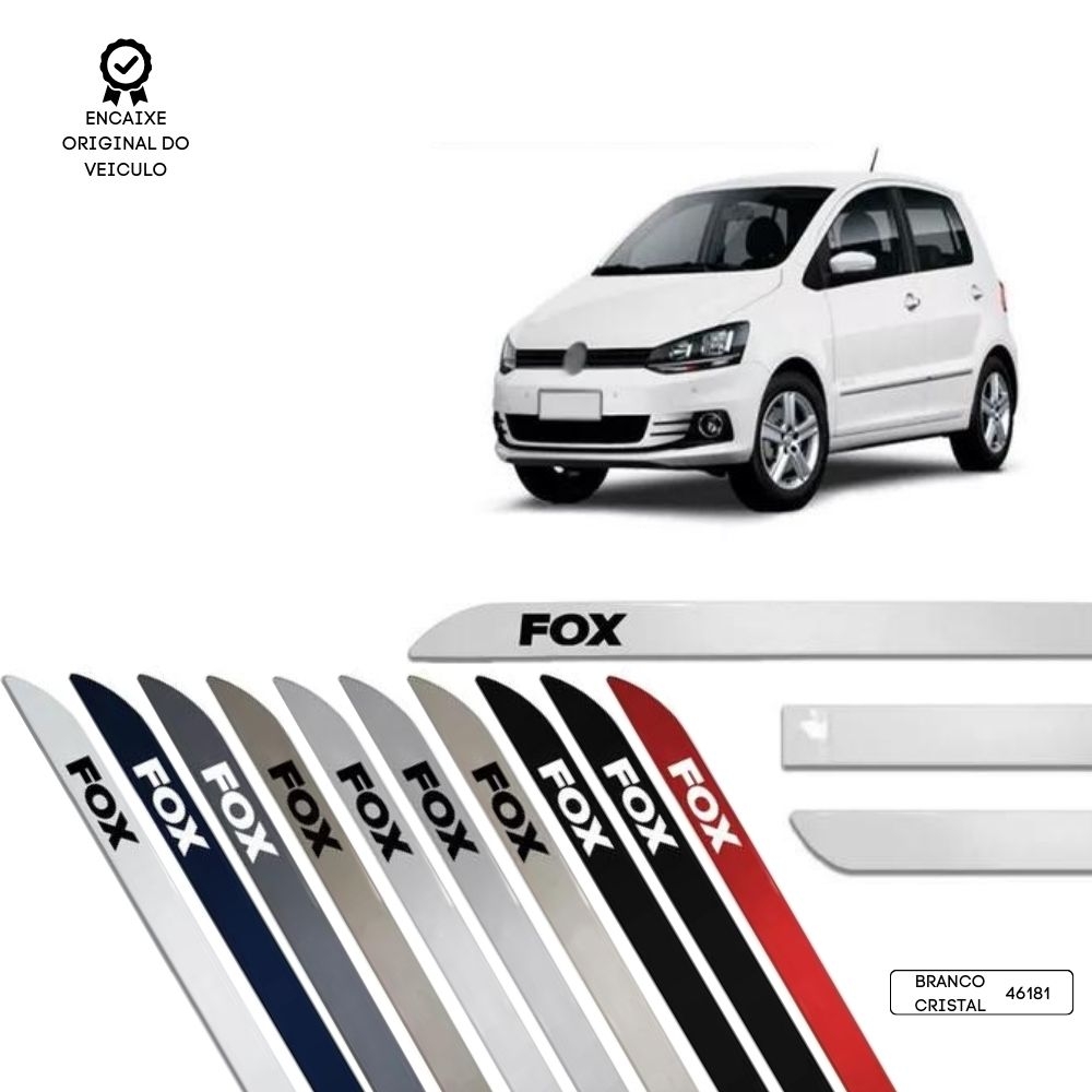 Friso Lateral Facão Fox TOP MIX - Branco Cristal