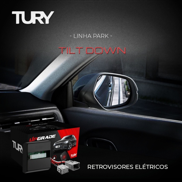 Módulo Retrovisor Elétrico Tilt Down C3 2022 em diante TURY - PARK 1.0.0 EE