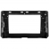 Moldura EXPEX 10 Pol - Toyota Corolla Cross 2020 - Black Piano c/ Acabamento Prata - EPX10TO007