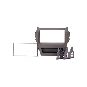 Moldura EXPEX 2Din - Santa Fé 2014/2018 c/ Multimídia Original - Preto