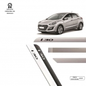 Friso Lateral Facão i30 TOP MIX - Prata Shimiring