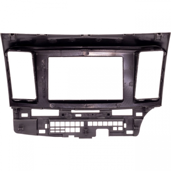 Moldura EXPEX 2Din - Lancer 2008/2017 - Preto c/ Acabamento Prata - EPX326