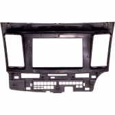 Moldura EXPEX 2Din - Lancer 2008/2017 - Preto c/ Acabamento Prata - EPX326